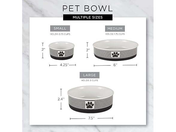 Bone Dry Trellis Paw Print Pet Bowl Set