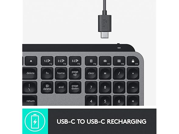 Logitech MX Keys Advanced Wireless Illuminated Keyboard for (Open Box)