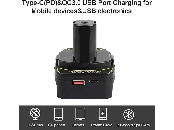 ZLWAWAOL 2Pcs DM18RL Battery Adapter