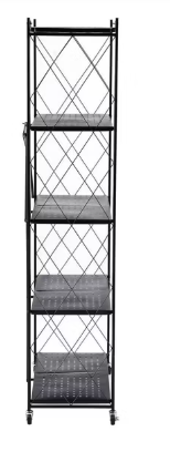 J&V Textiles 7053-BK 5-tier Metal Storage Shelf - Gallery 8