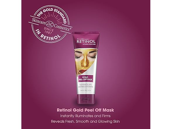 (3 Pack) Retinol Anti-aging Gold Peel-off Mask 3.4 oz.