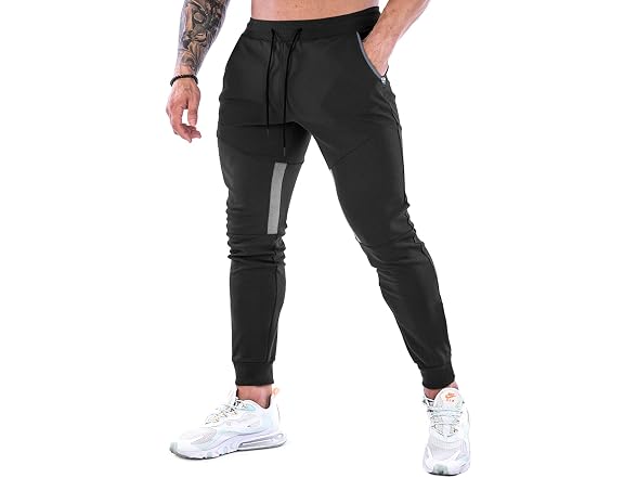 Gansanro Men (L) Joggers Sweatpants Slim Pants