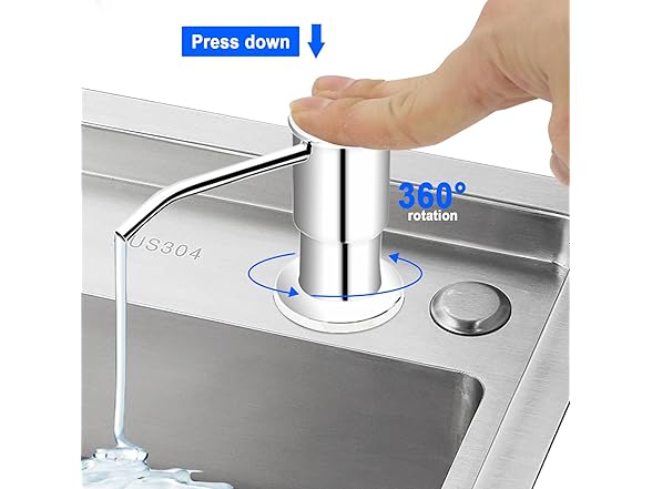 JOMSPOA Soap Dispenser for Kitchen Sink
