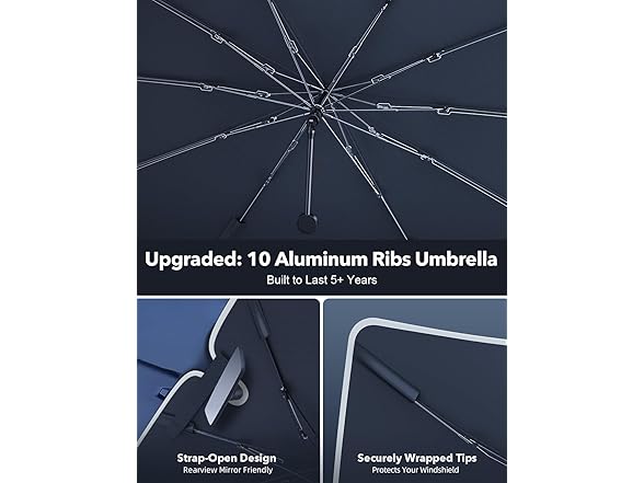 [Upgraded] Car Windshield Sun Shade Umbrella
