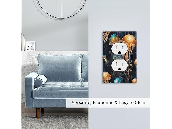 Light Switch Cover Jellyfish 1Gang