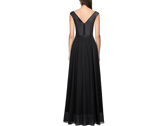 Miusol Women (M) Classy V Neck Formal Party Dress