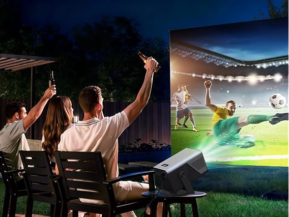 LYNCAST 1080P Smart Projector W/ Android 14 OS