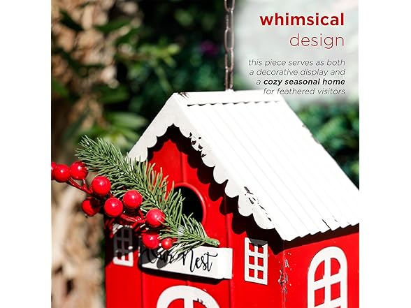 Alpine Corporation Hanging Barn Birdhouse