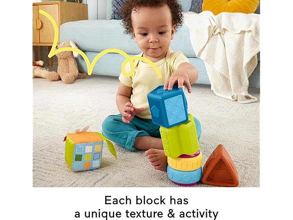Fisher-Price Baby Toy Busy Activity Sensory Blocks