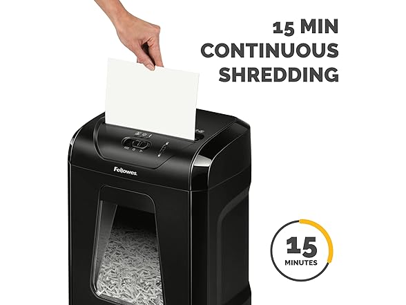 Fellowes 12 Sheet Cross-Cut Paper Shredder