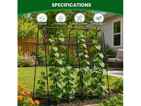 OTOSUNNY 5.3ft Garden Arch Trellis