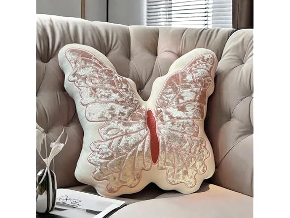 KIJISU Butterfly Throw Pillow