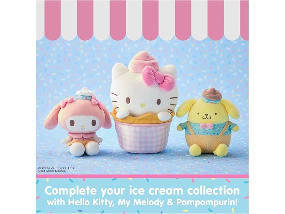 GUND Sanrio Pompompurin Ice Cream 6-Inch Plush