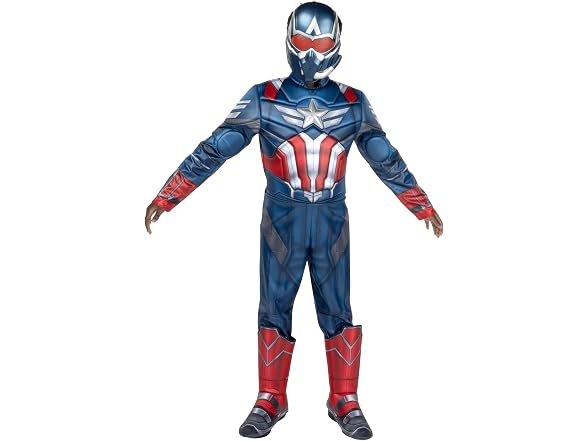 MARVEL Captain America Official Youth Costume, L (12-14)