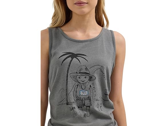 Lee x Hey Dude Tank Pewter (XXL)