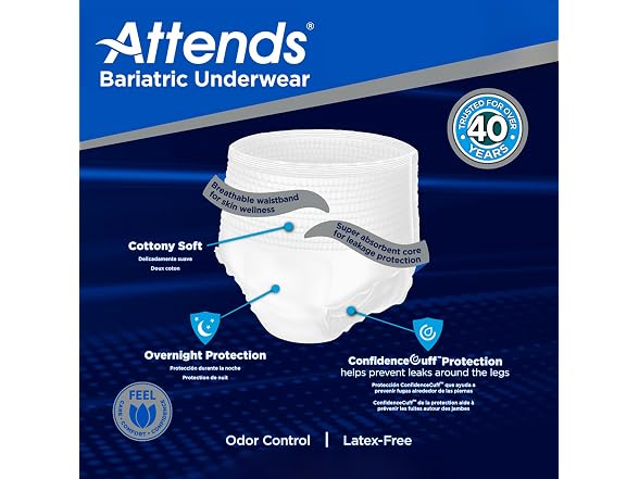 Attends Bariatric Adult Incontinence