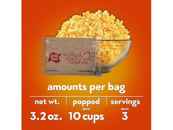 Jolly Time T Big Cheez Cheddar Cheese Popcorn