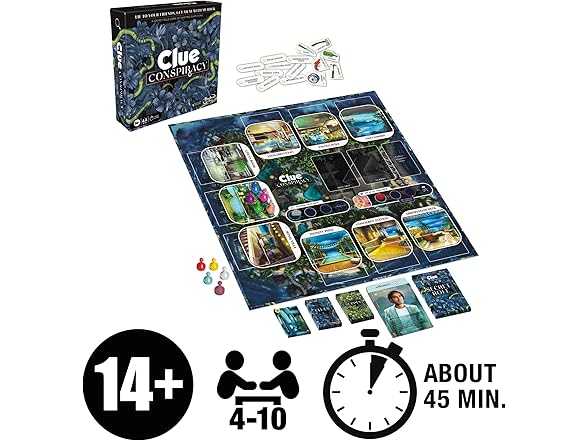 Hasbro Gaming Clue Conspiracy Board Game