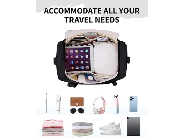 Personal Item Travel Bag 18x14x8