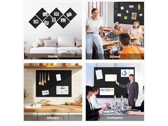 Safotad Cork Boards for Walls 48" x 36"