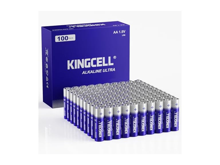 KINGCELL KINGCELL AA Batteries 100 Pack, High-Pe