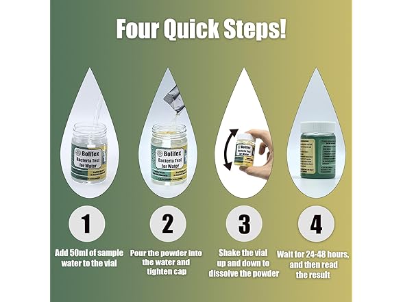 Bolifex Upgraded Coliform Bacteria Water