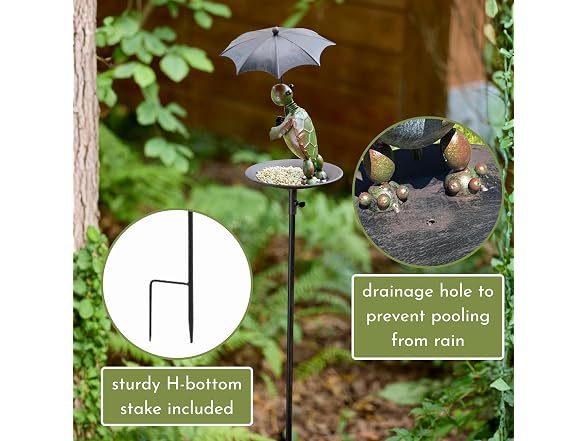 Red Carpet Rainy Day Bird Feeder Turtle