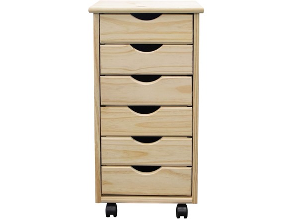 6 Narrow Drawers Natural