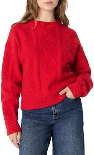 Amazon Essentials Women Relaxed-fit Cable Sweater - Gallery 15