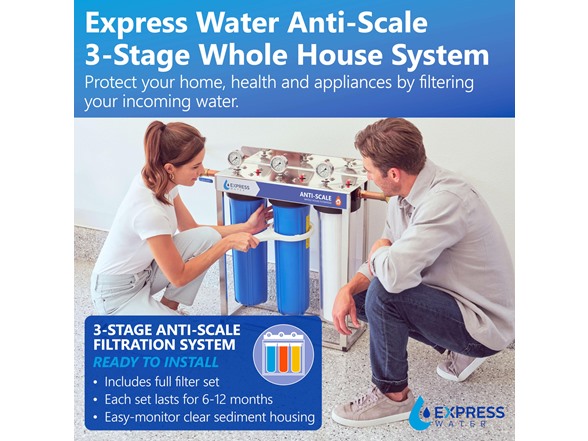 Express Water 3-Stage Whole House Water Filter