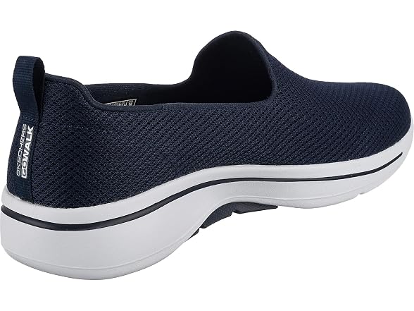 Skechers Women's Go Walk Arch Fit - Grateful, Navy/White, 8 Wide