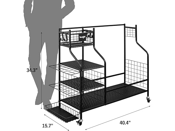 Yes4All Golf Storage Garage Organizer