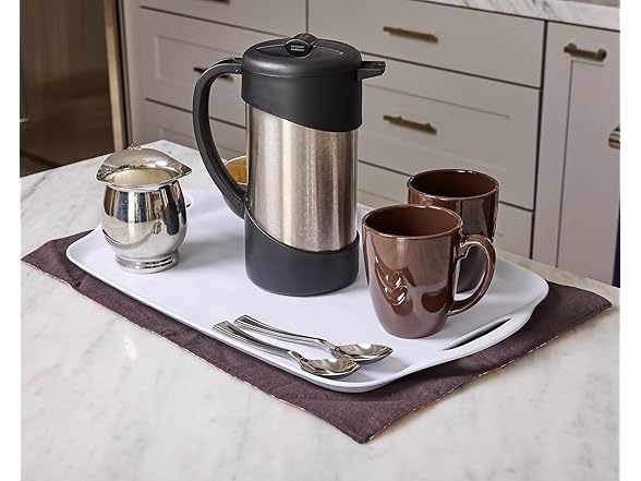 Luxcozwa Large Serving Tray with Handles