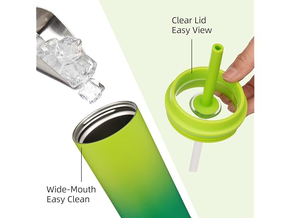 BJPKPK 12oz Tumbler w/ Lid & Straw