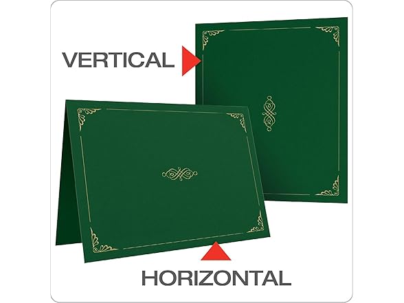 Oxford Green Certificate Holders, 25Pk