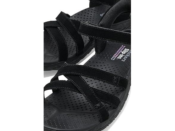 Skechers Women's Double Stitched Suede Slingback Sandals (5.5)