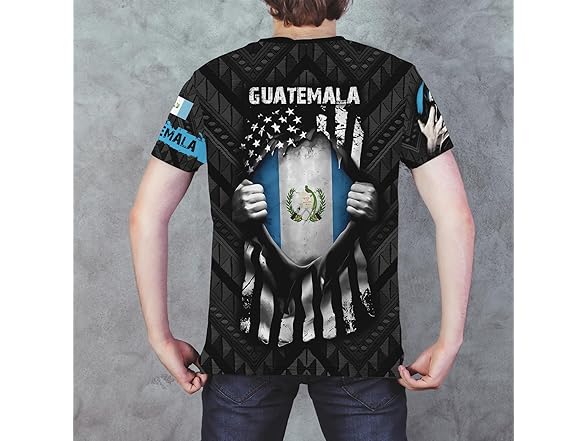 BJU Guatemala Flag T-Shirt Flag Badge