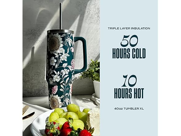 S'well 40oz Tumbler Midnight Botanical