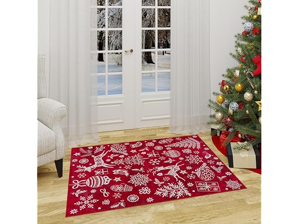Gertmenian Holiday Rug 3x5 Cheer Red