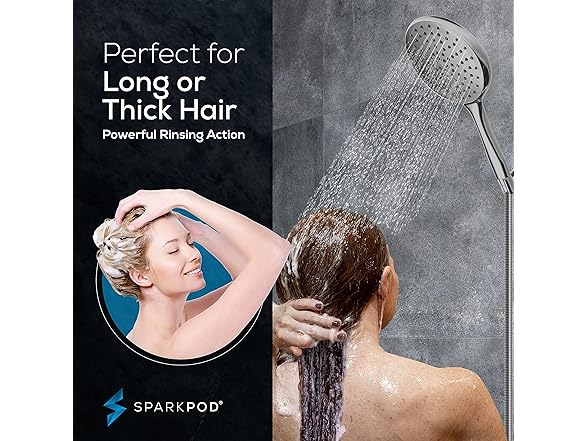 6" Handheld Shower Head w/ 6ft Hose
