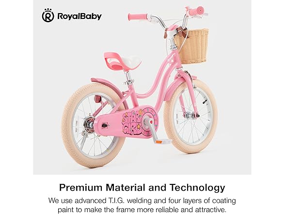 RoyalBaby Girls Bike EZ Kids Bike 18 Inch