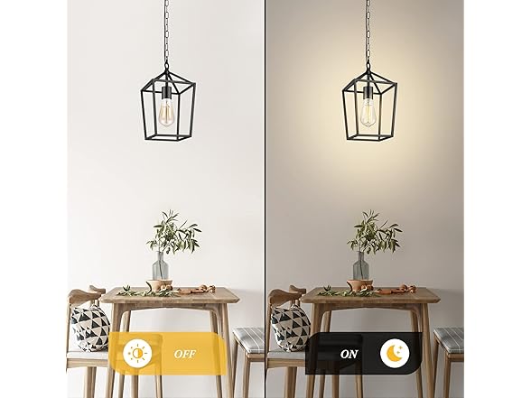 BesLowe Farmhouse Black Pendant Light