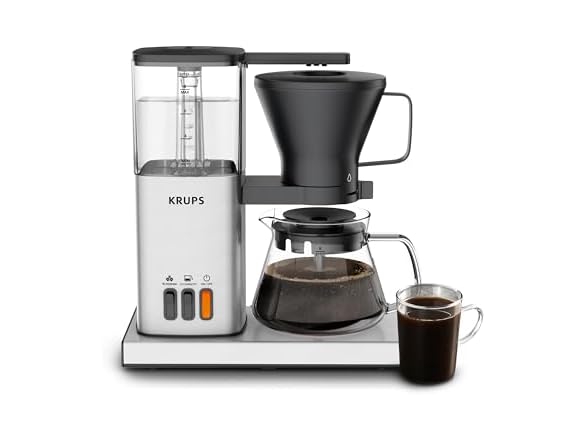KRUPS Essential Brewer 8 Cup Drip Coffee Maker Machine