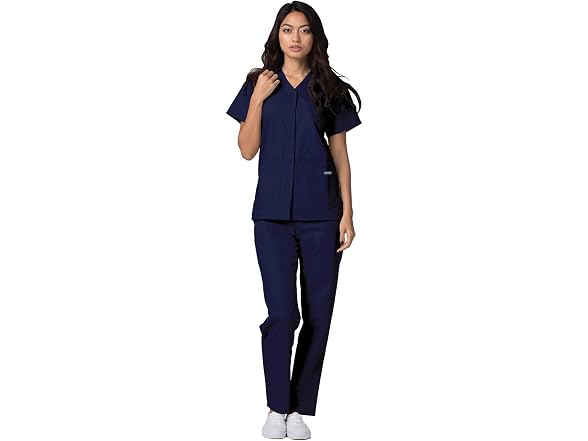 Adar Medical Uniforms Women (L) Adar Scrubs Navy