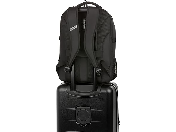 SwissGear Civic Pro Laptop Backpack, Black, 18"x13.25"x7"