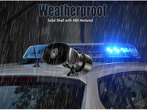 Zone Tech 5 Tone Sound Car Siren Vehicle Horn