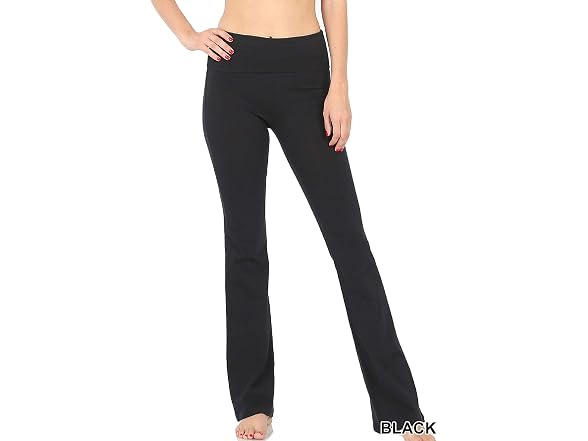 Zenana Women (2X) Stretch Cotton Fold Over Pants