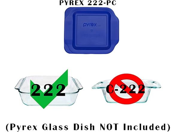 Pyrex 222-PC 2-Quart Blue Food Storage USA