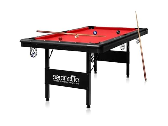 SereneLife 6 Ft. Portable Pool Table