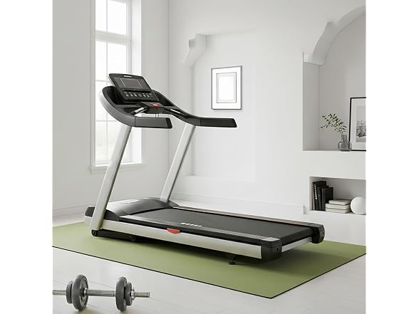 Rubber-Cal Treadmill Mats - 5mm x 4ft x 7ft - Light Brown